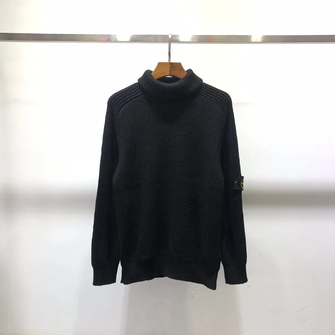 Stone Island 68-15 Black Turtleneck Sweater