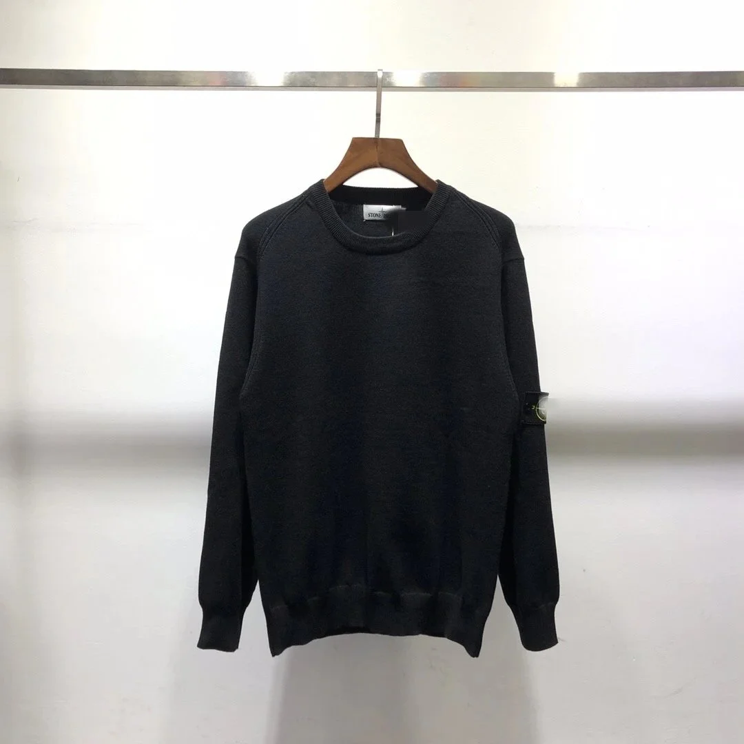 Stone Island 68-15 Black Crewneck Sweater