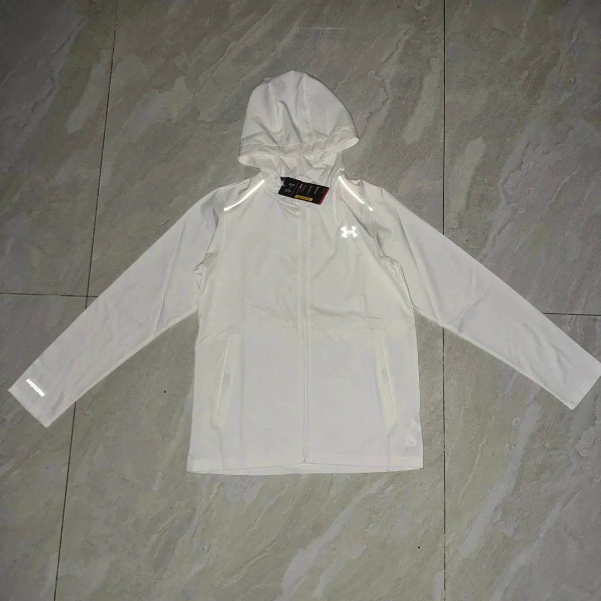 Under Armour UA Reflective Jacket 3 White Hoodie
