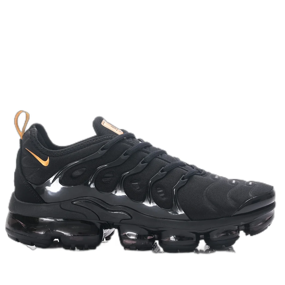Nike Air VaporMax Plus Triple Black Orange Sneakers