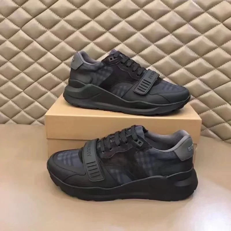 Burberry Black & Grey Runner Sneakers