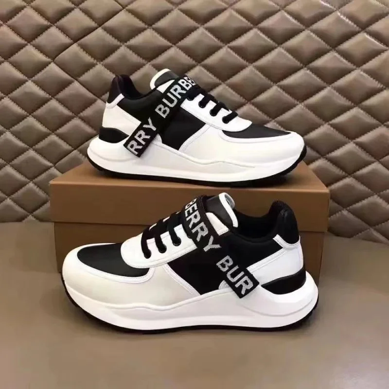 Burberry Black & White Runner Sneakers
