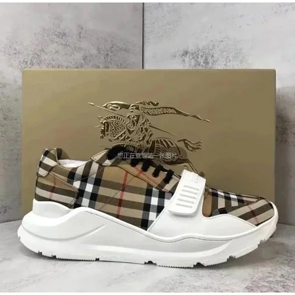 Burberry Burberry Classic Check White Sneakers Beige - 1