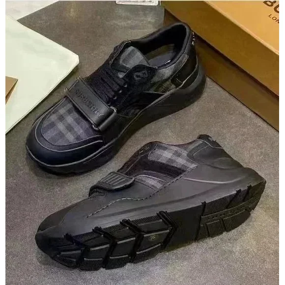 Burberry Black Check Sneakers