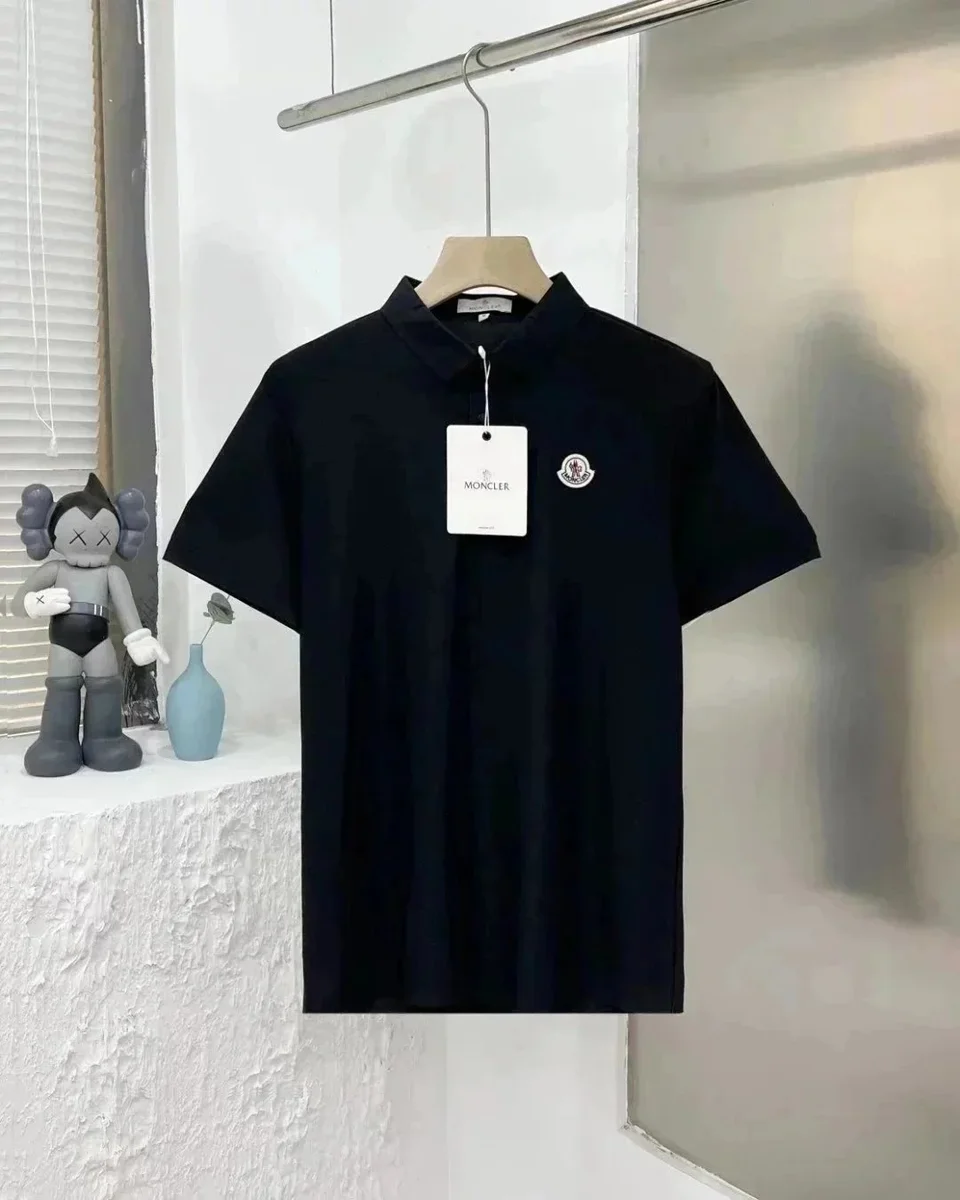 Moncler Black Polo Shirt