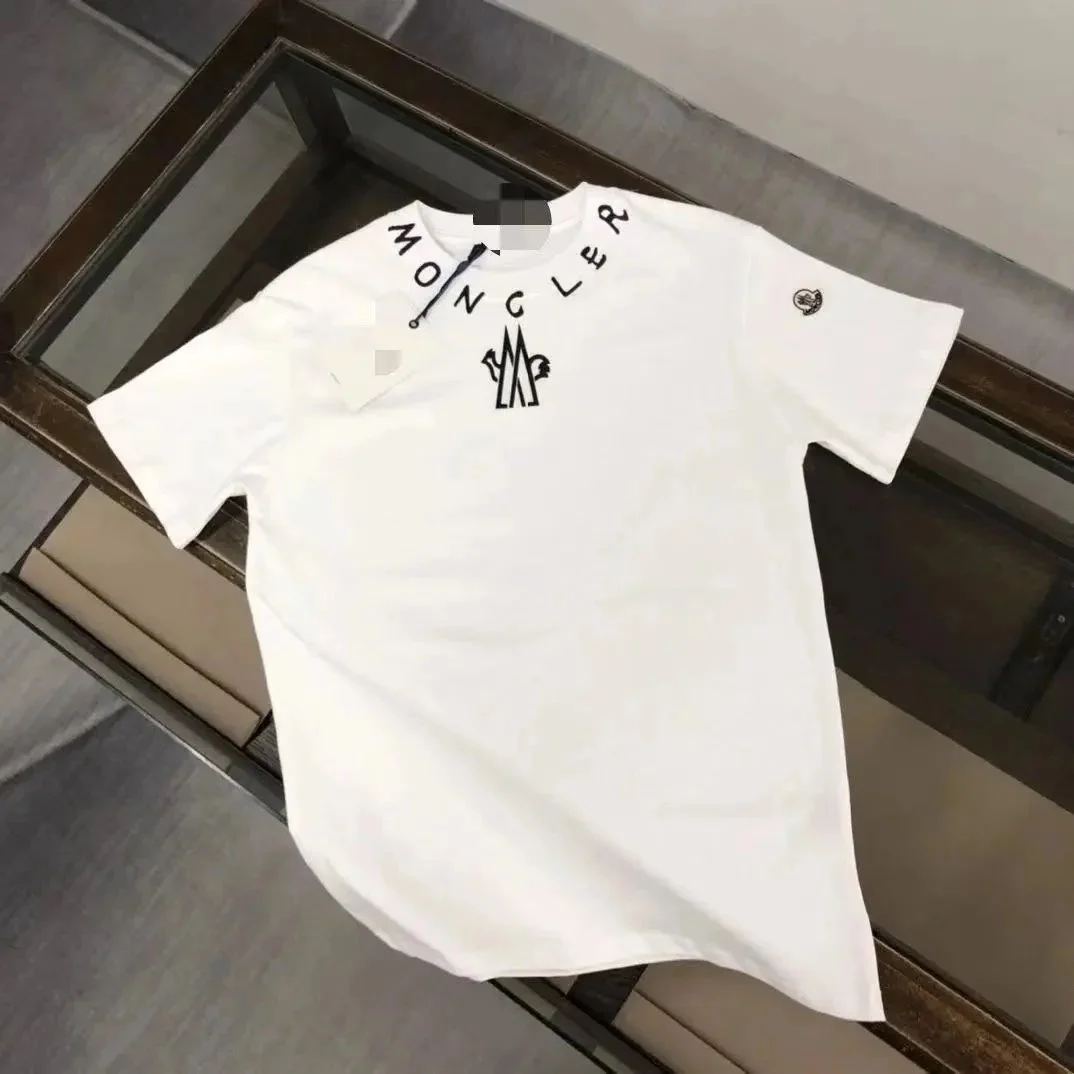 Moncler White Monogram T-Shirt