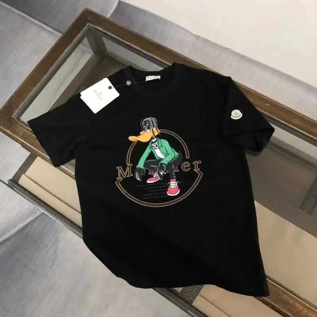Moncler Duck Graphic T-Shirt Black Casual
