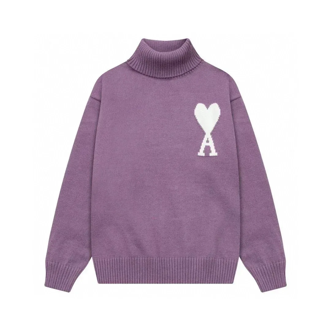 Ami Paris Ami de Coeur Purple Sweater