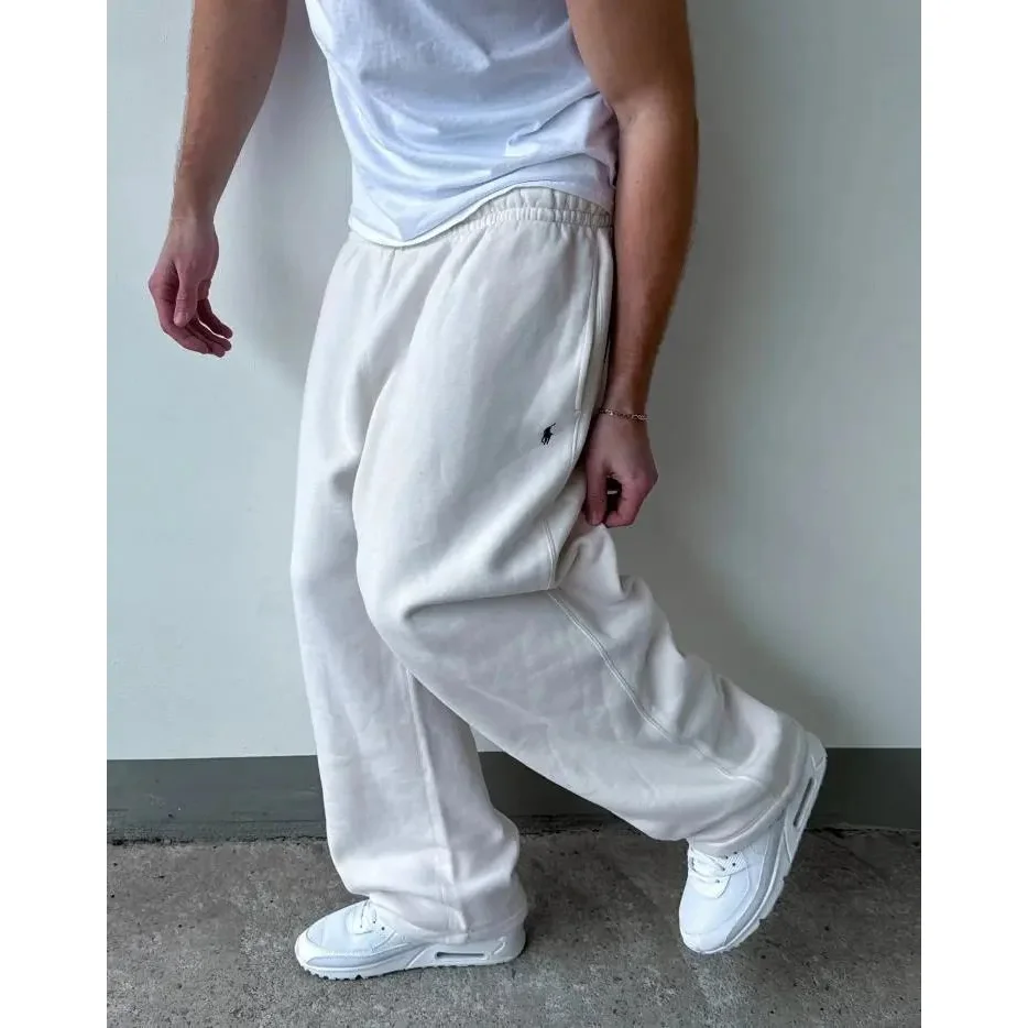 Polo Ralph Lauren White Relaxed Sweatpants