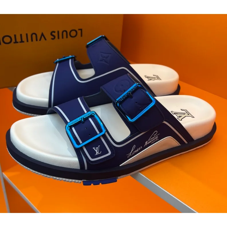 Louis Vuitton LV Trainer Blue/White Sandals