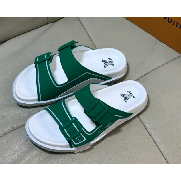 Louis Vuitton LV Trainer Green/White Sandals