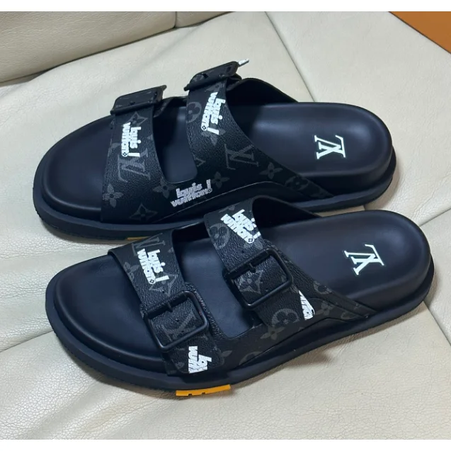 Louis Vuitton LV Trainer Black Sandals