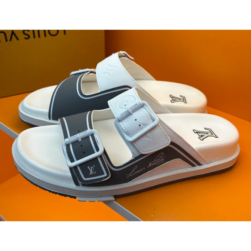 Louis Vuitton Tabi Black & White Sandals