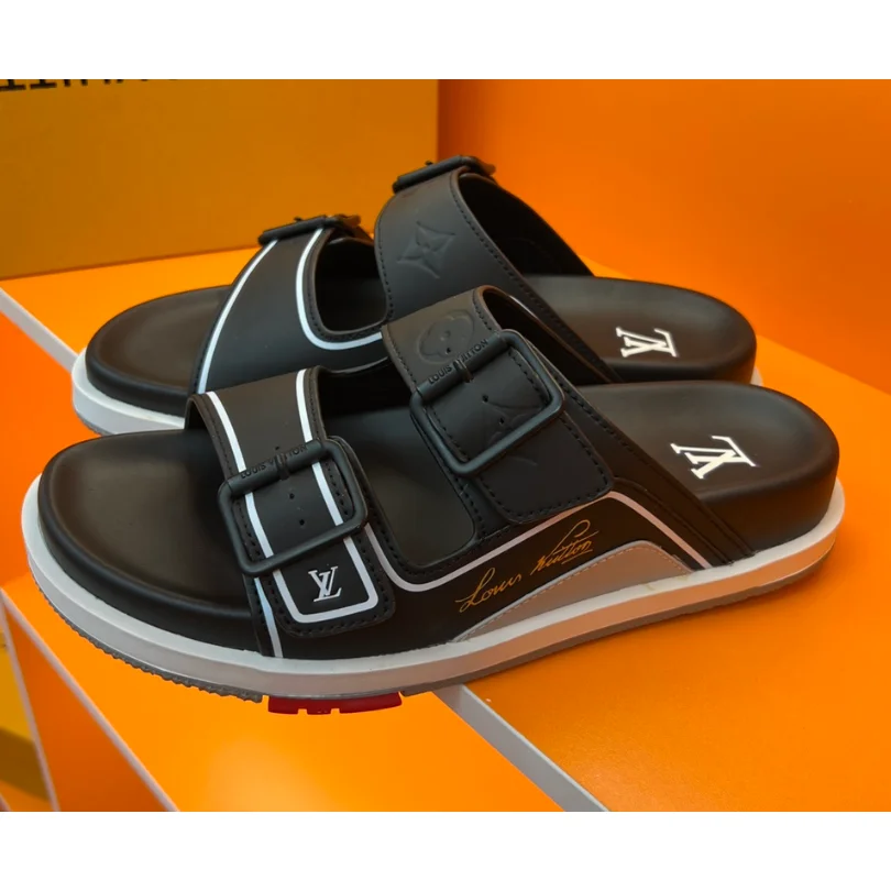 Louis Vuitton LV Trainer Black & White Sandals