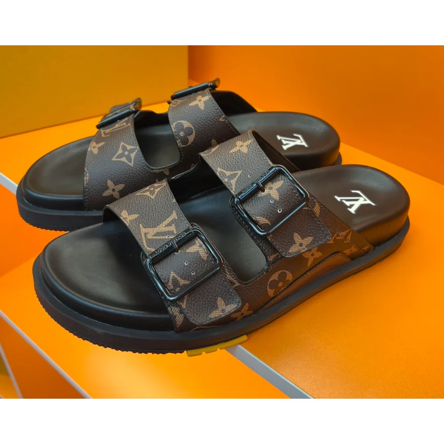 Louis Vuitton Tabi Monogram Sandals Brown