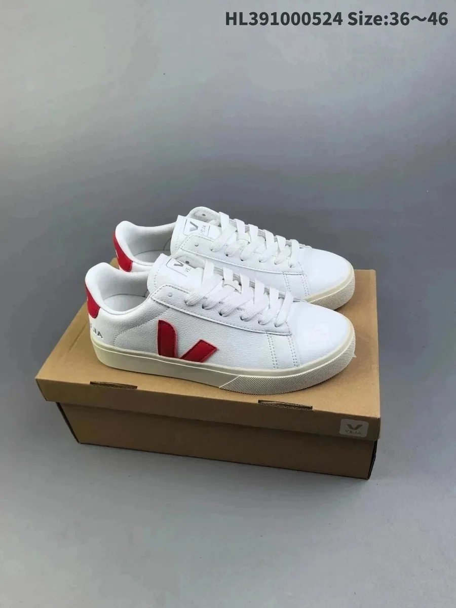 Veja V-10 White/Red Sneakers
