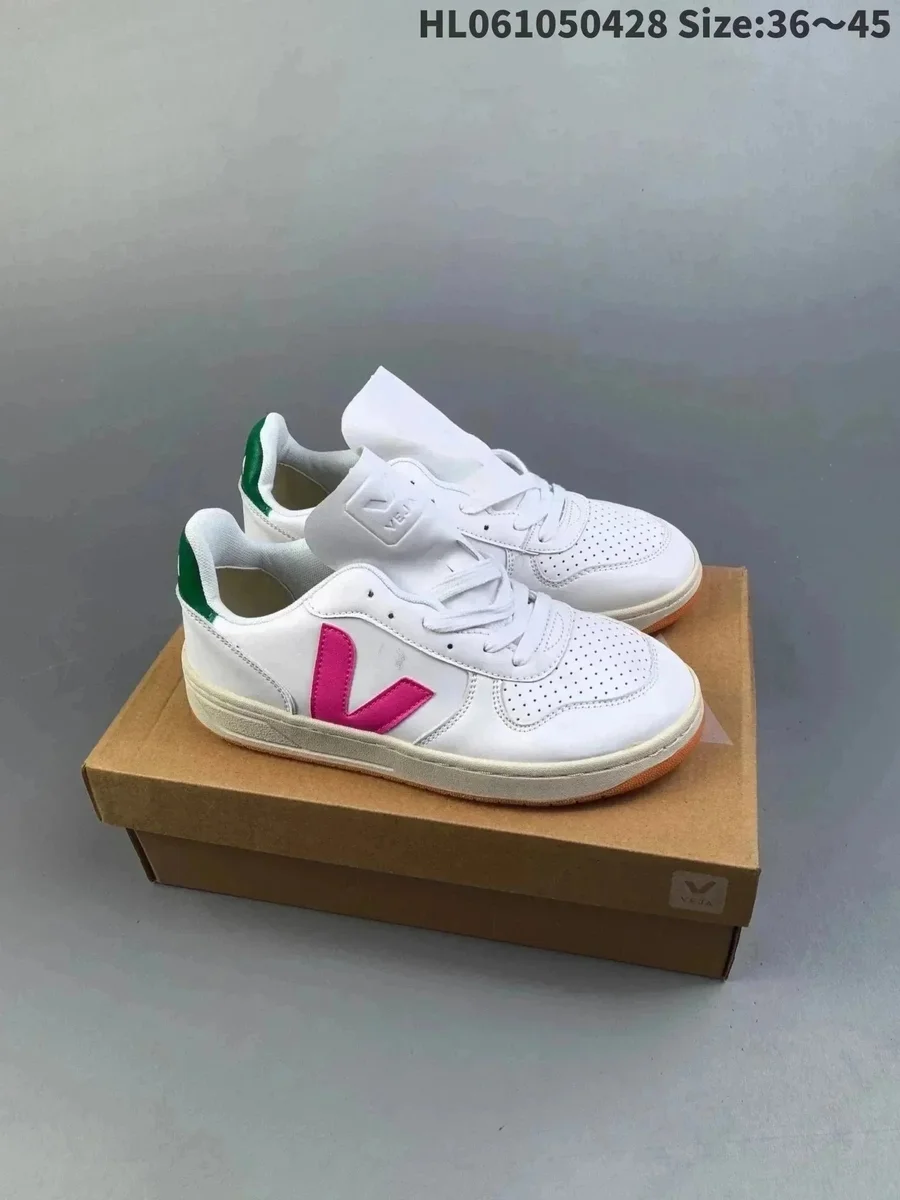 Veja Veja V-10 White/Pink Green Sneakers White - 1
