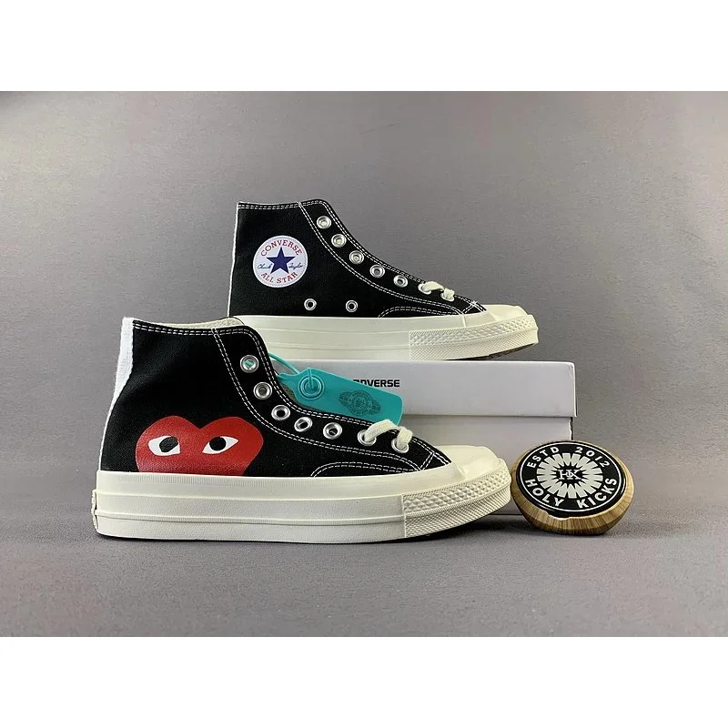 Converse Chuck Taylor 1970s Black/Red Heart Sneakers