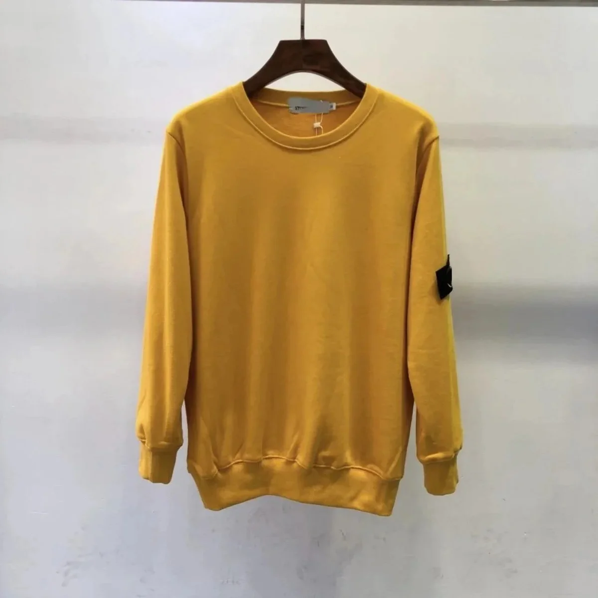 Unisex Mustard Yellow Hoodie Sweatshirt
