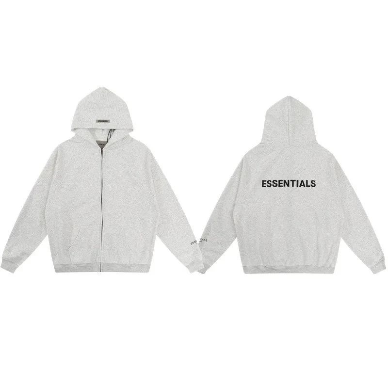 Fear of God Essentials 06 ZIP Grey Hoodie