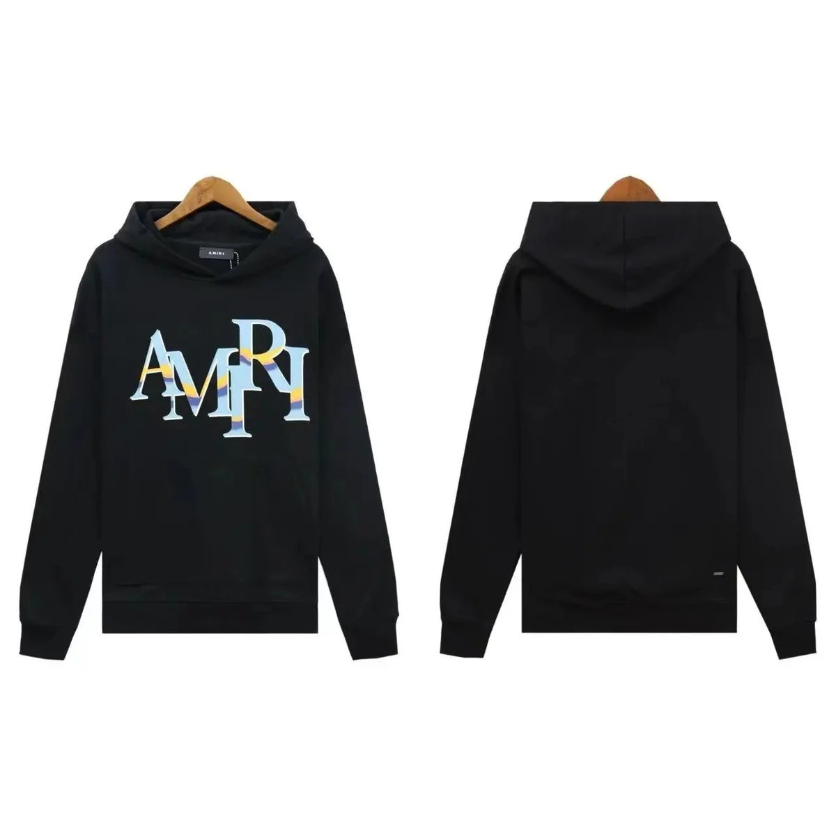 Amiri AMRI Logo Black Hoodie