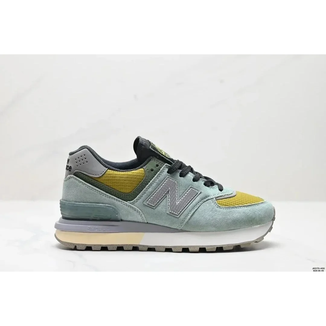 New Balance 574 Made in UK Olive/Seafoam Sneakers