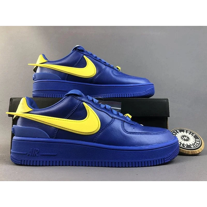 Nike Air Force 1 Royal Blue/Yellow Sneakers