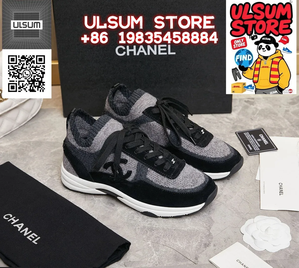 Chanel Runners Black/Gray Sneakers