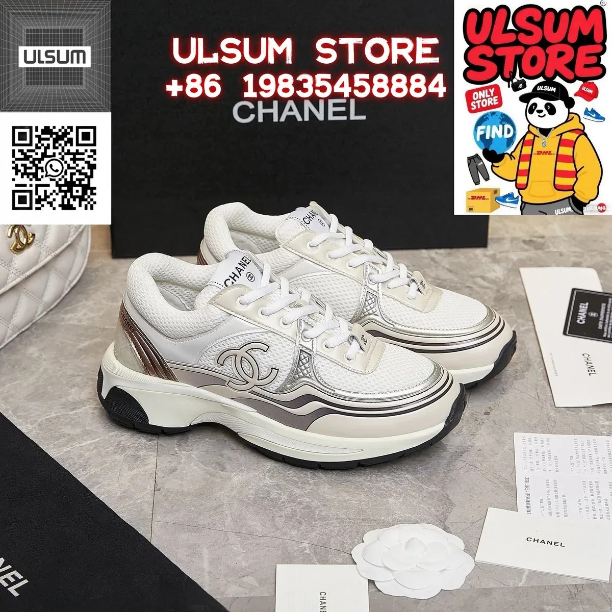 Chanel Runners White/Silver Sneakers