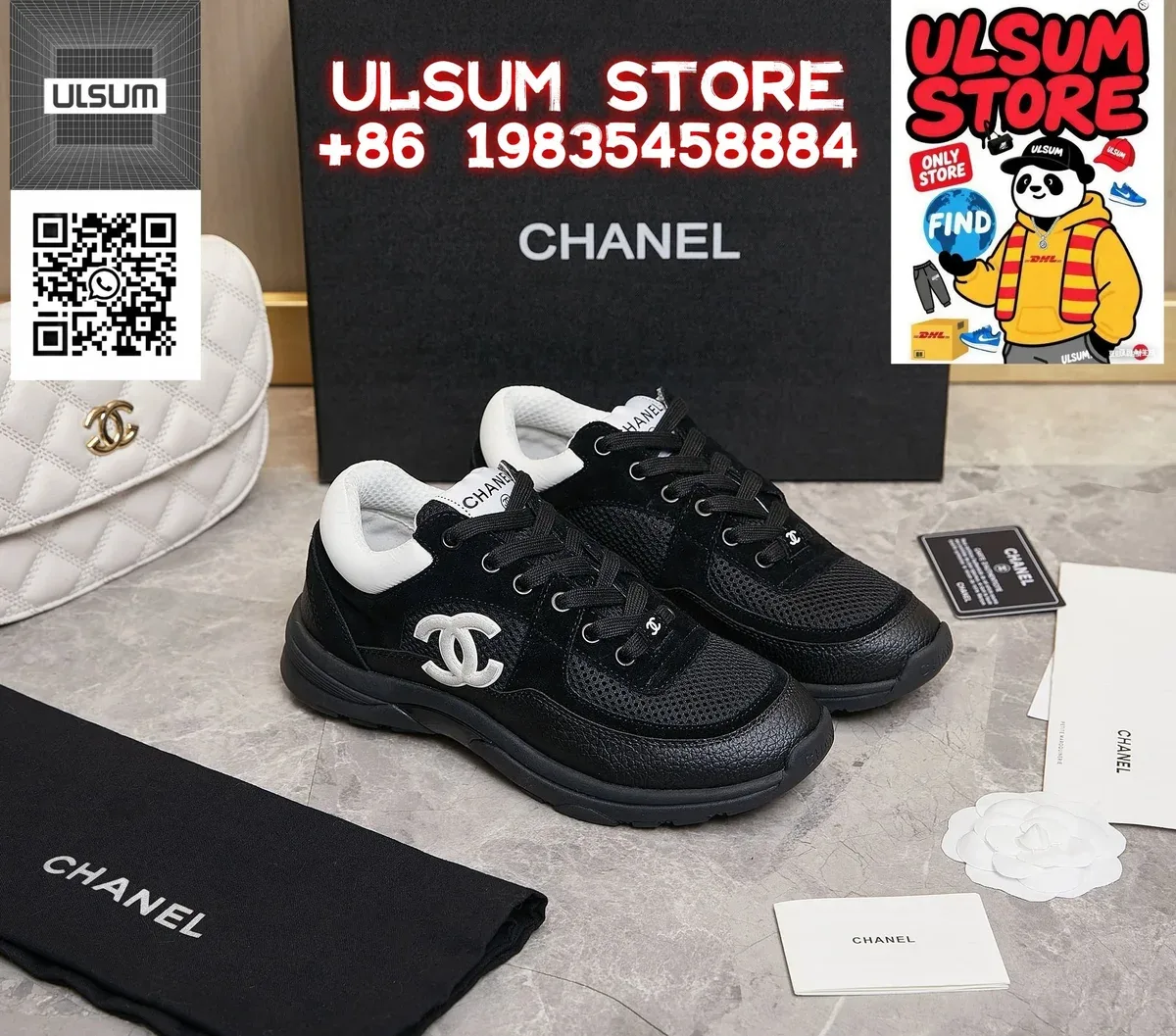 Chanel Runners Black/White Sneakers