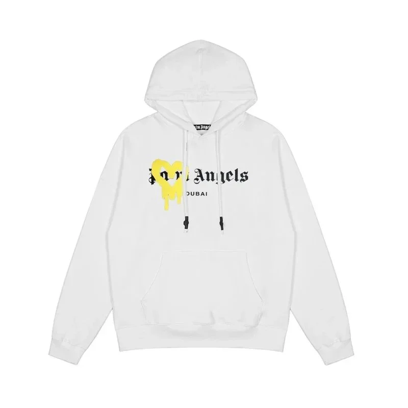 Palm Angels Life is Palm White Hoodie
