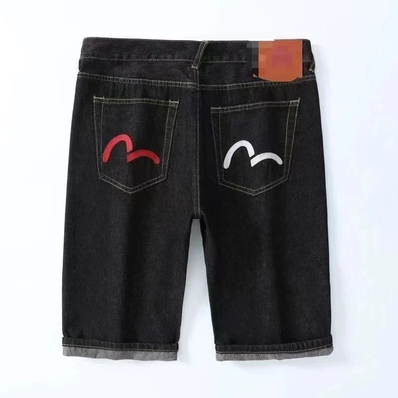 A-COLD-WALL* Black & Red/White Denim Shorts