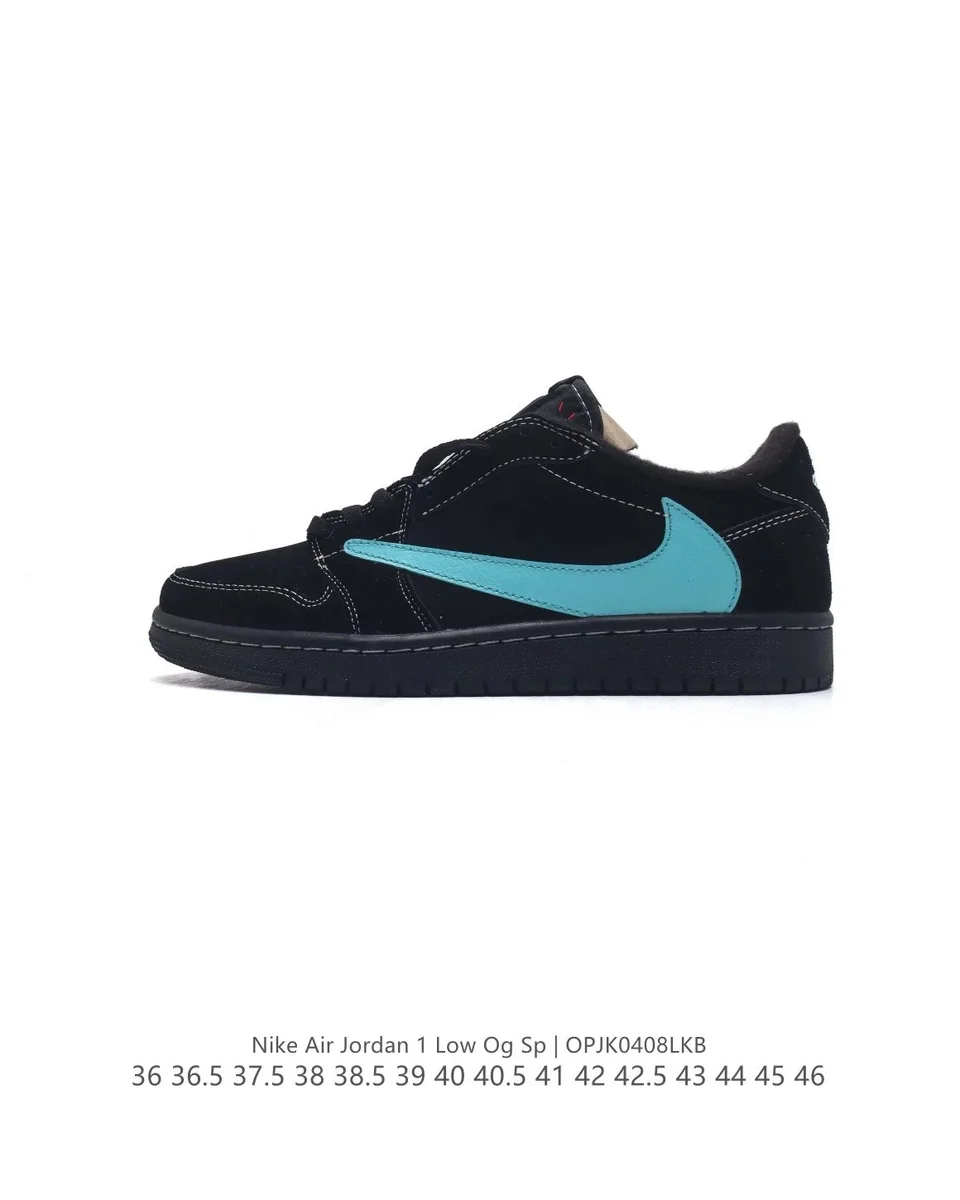 Nike Air Jordan 1 Low Black/Tiffany Blue Sneakers