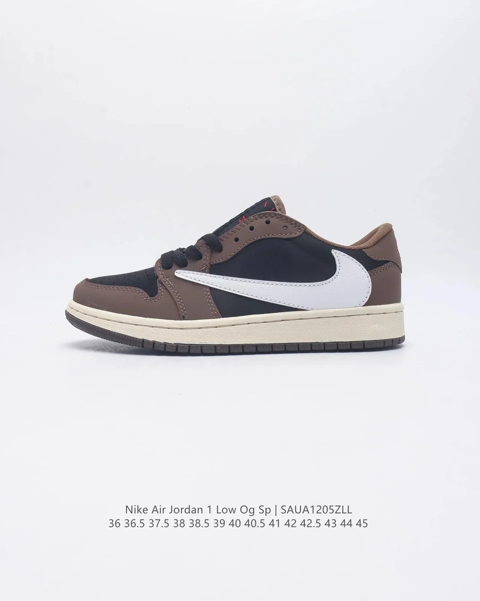 Nike Air Jordan 1 Low Chocolate Brown Sail Sneakers