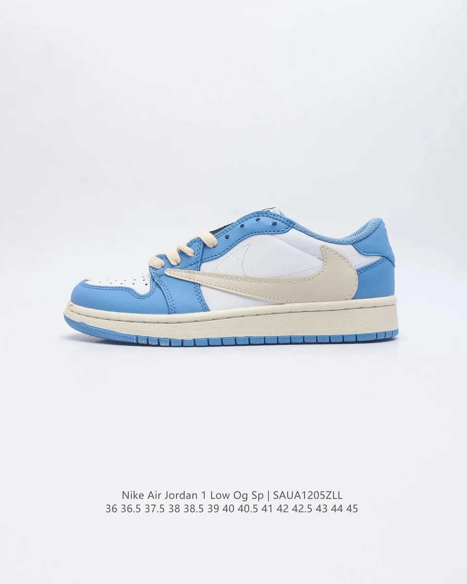 Nike Air Jordan 1 Low UNC Blue Sail Sneakers