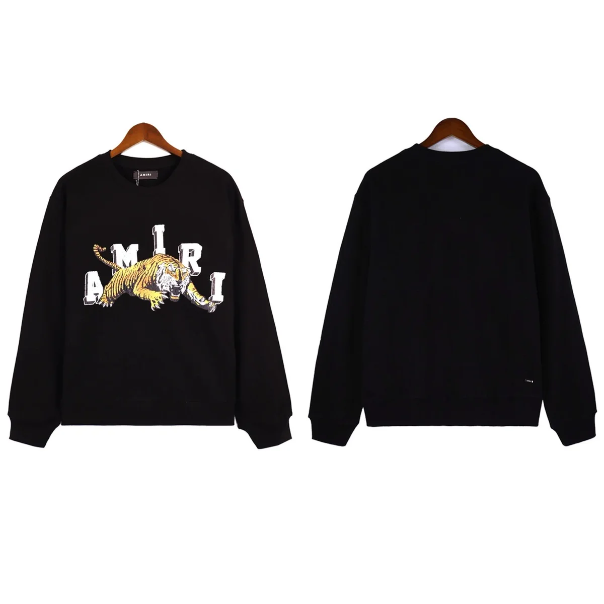 Amiri Amiri Tiger Print Black Sweatshirt Black - 1