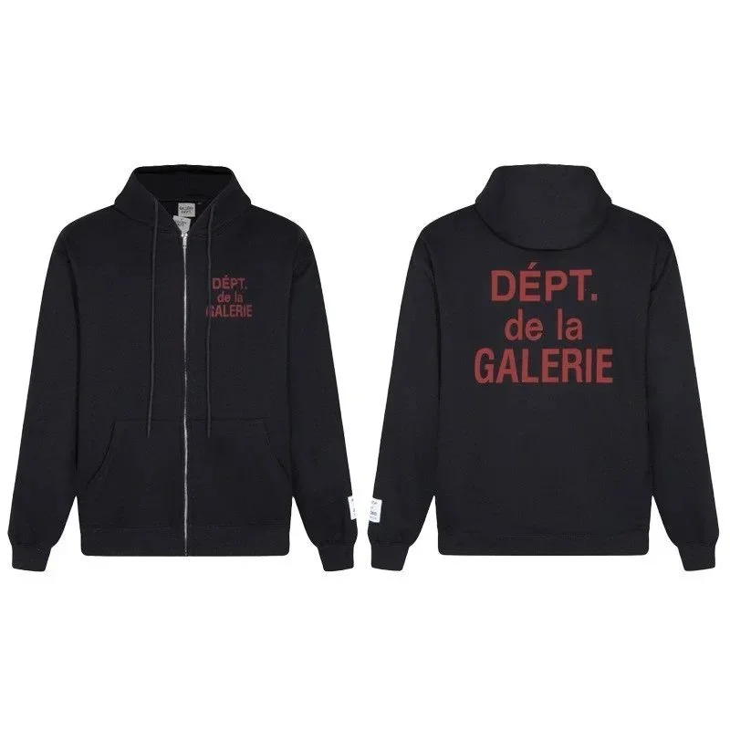 Gallery Dept. Dept De La Galerie Black Zip-Up Hoodie
