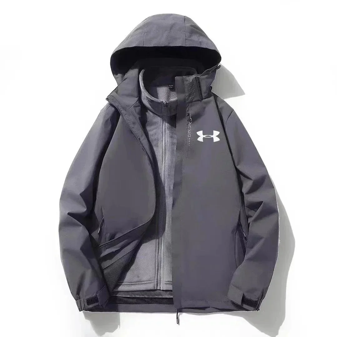 Under Armour Deep Grey Two-Piece Set with Fleece Lining Jacket