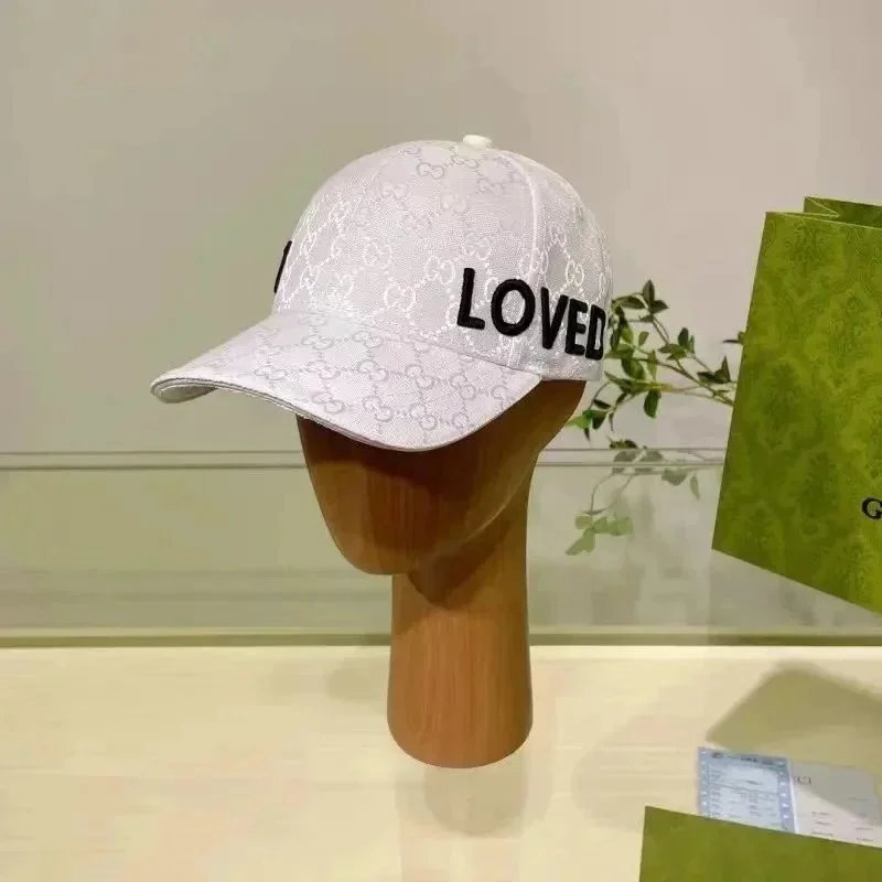 Gucci GG Canvas Loved Cap White Headwear