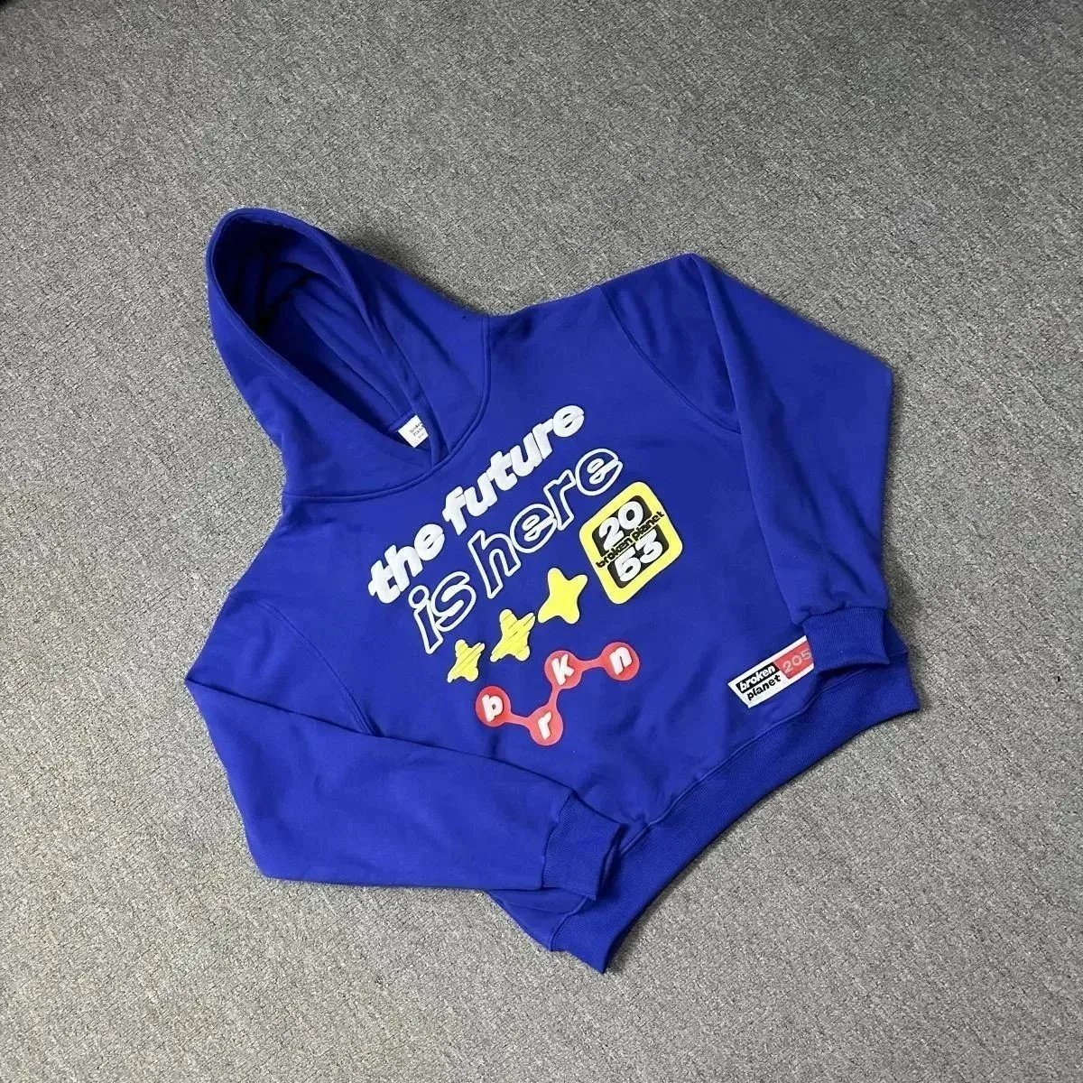 Broken Planet Market The Future Is Here Blue Hoodie