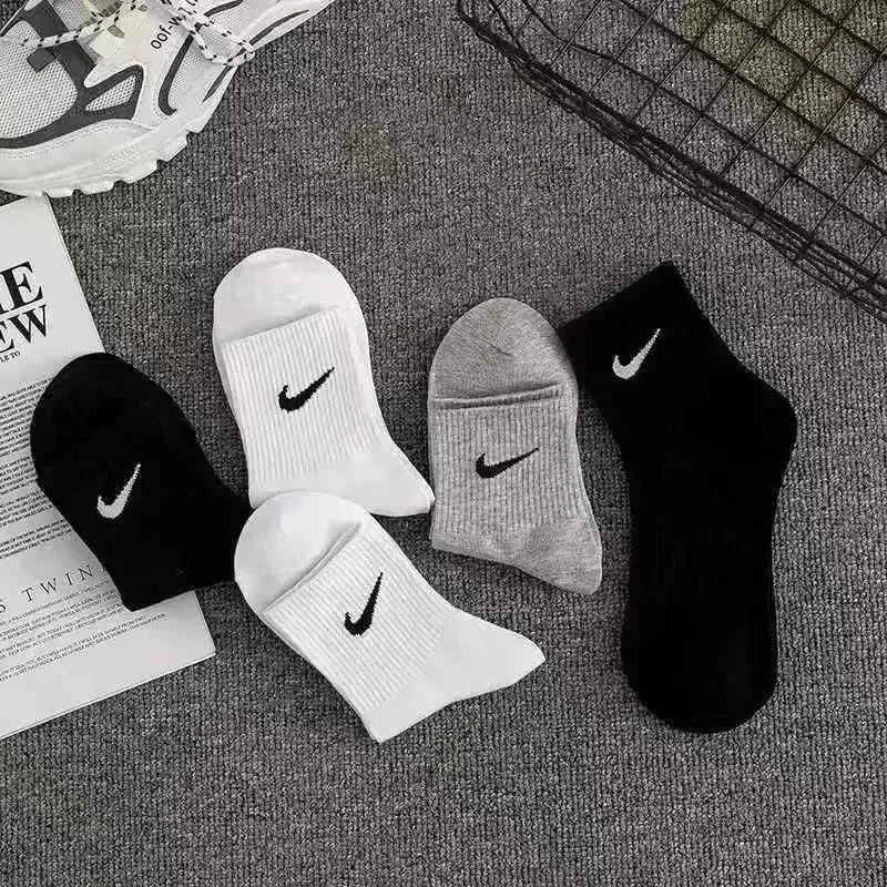 Nike 3 Pairs Socks (2 White + 1 Grey) Unisex