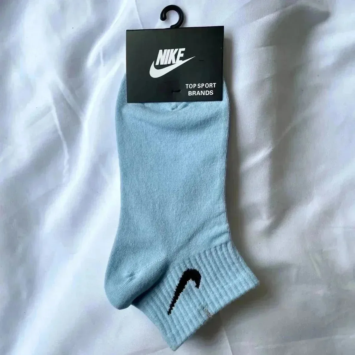 Nike Solid Light Blue Socks