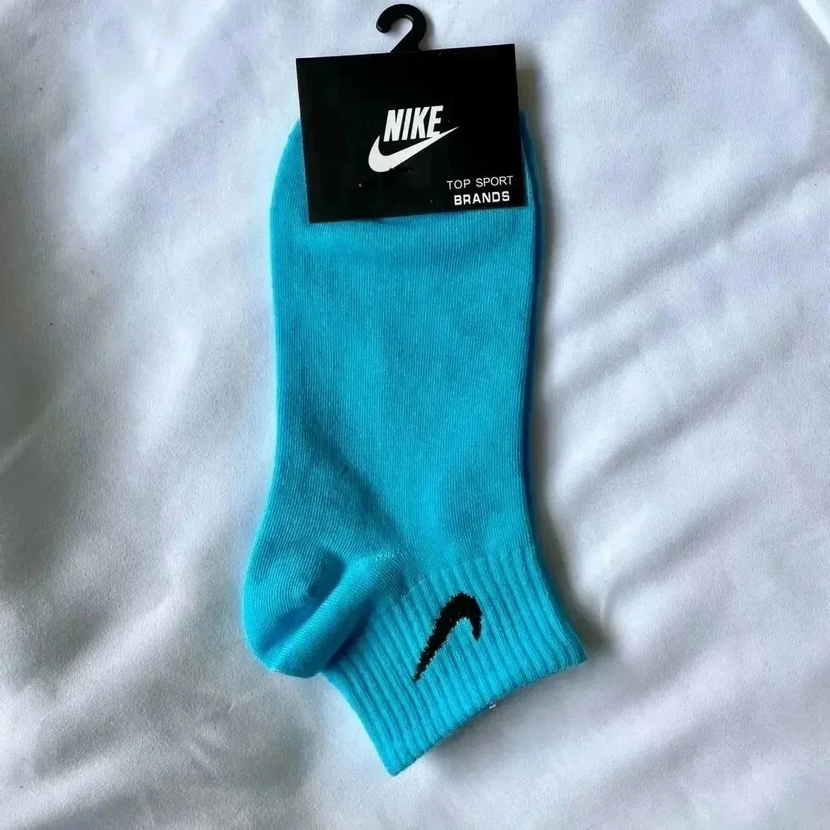 Nike Solid Blue Socks