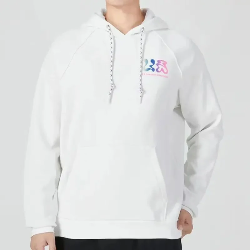 White UA Hoodie with Colorful Graphic