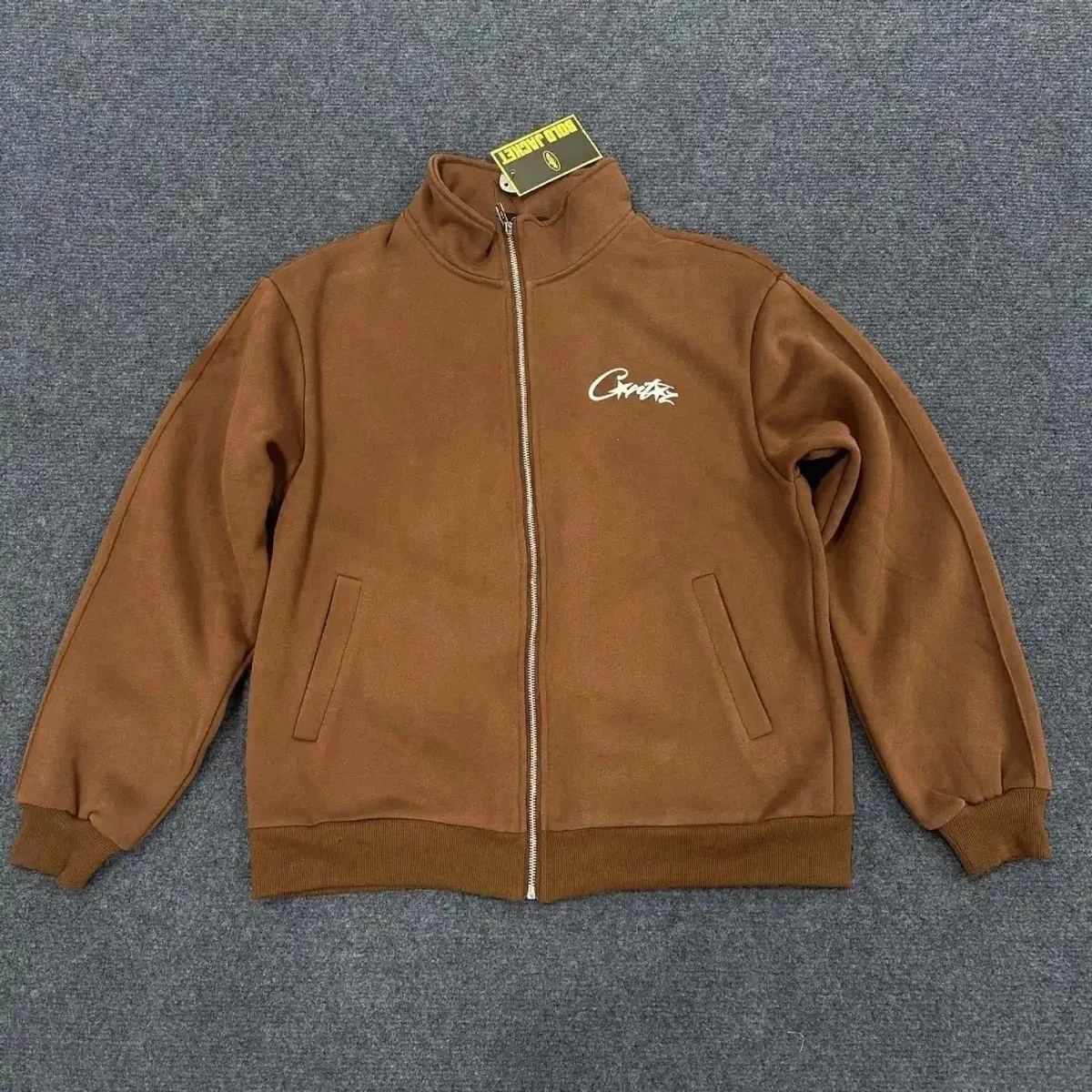 Unisex Brown 'Cynics' Zip-Up Jacket