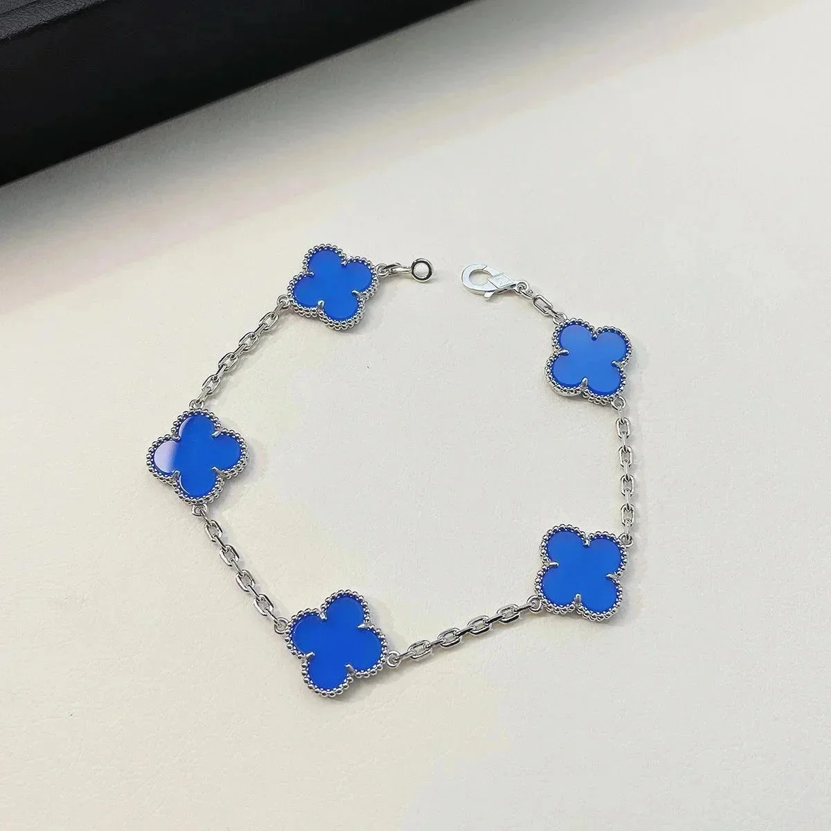 Van Cleef & Arpels Alhambra Blue Clover Bracelet