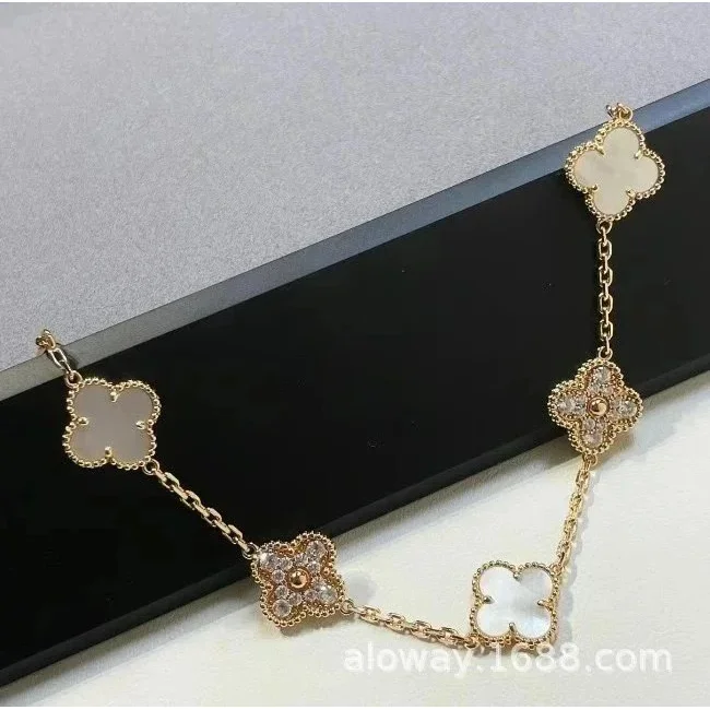 Van Cleef & Arpels Alhambra Rose Gold White Mother-of-Pearl Jewelry