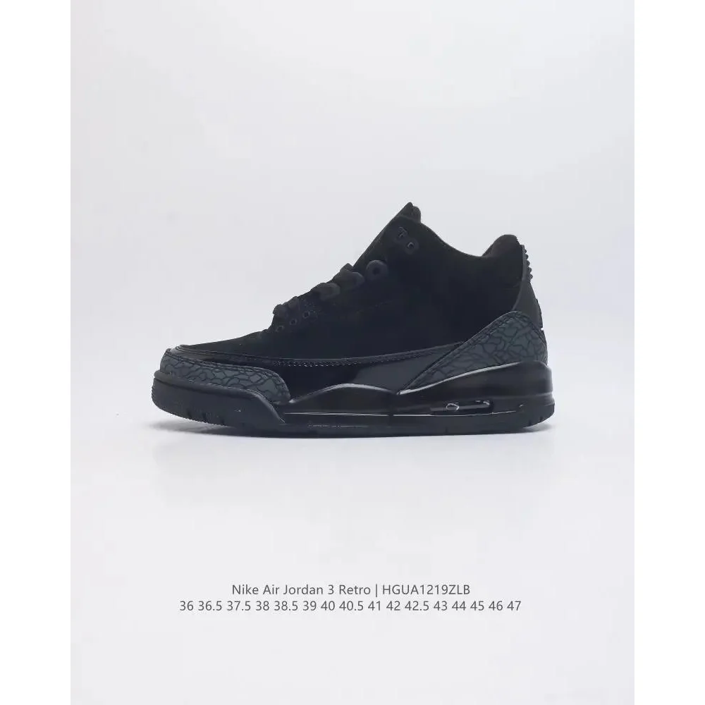 Nike Air Jordan 3 Retro Triple Black Sneakers