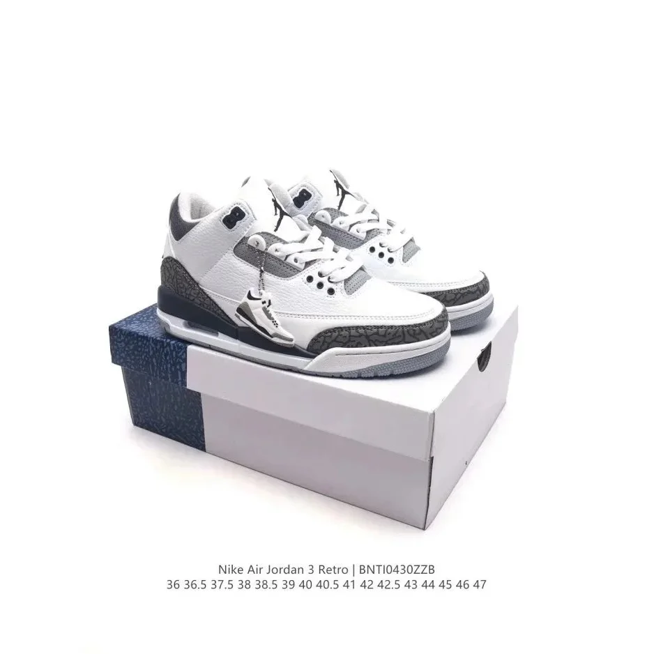 Nike Air Jordan 3 Retro White Cement Sneakers
