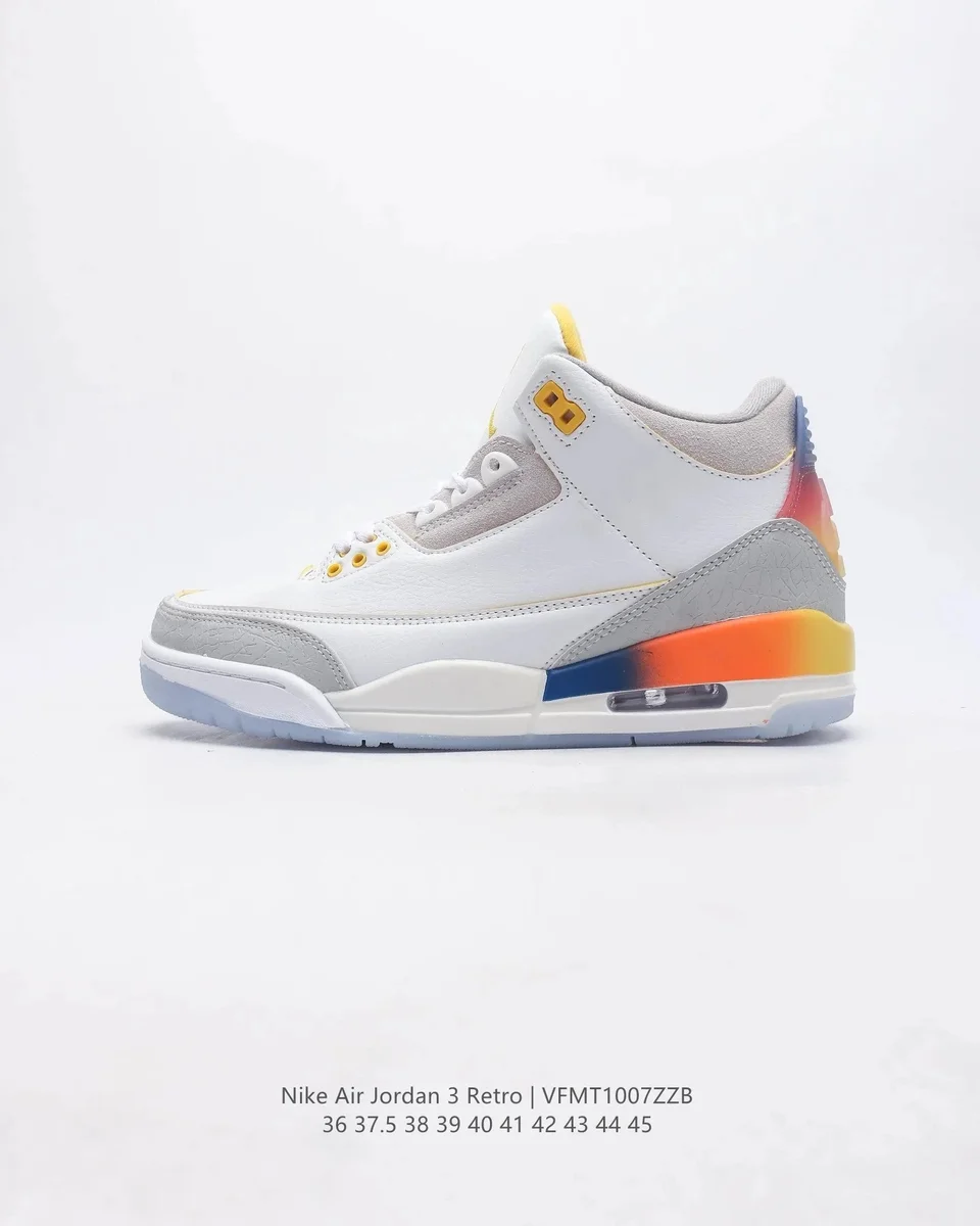 Nike Air Jordan 3 Retro Sail/University Red Sneakers